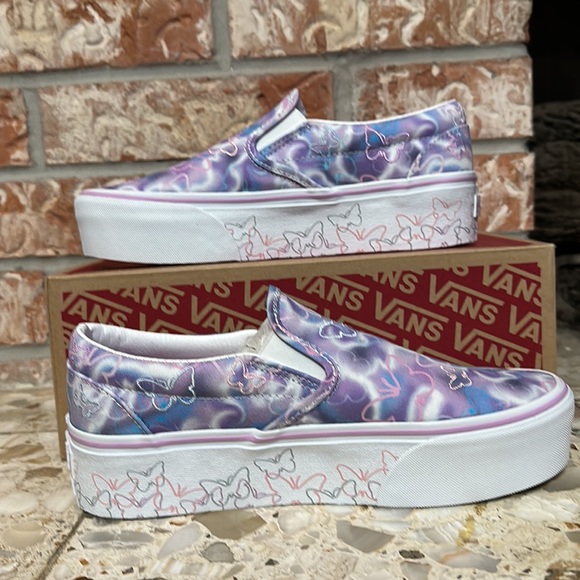 Vans Classic slip on stacked Butterfly Dreams - Picture 2 of 8